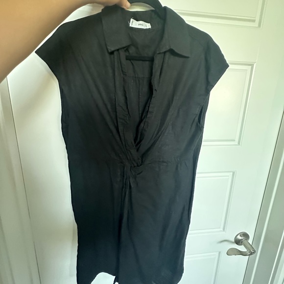 Black Linen Dress from Mango - Picture 1 of 3